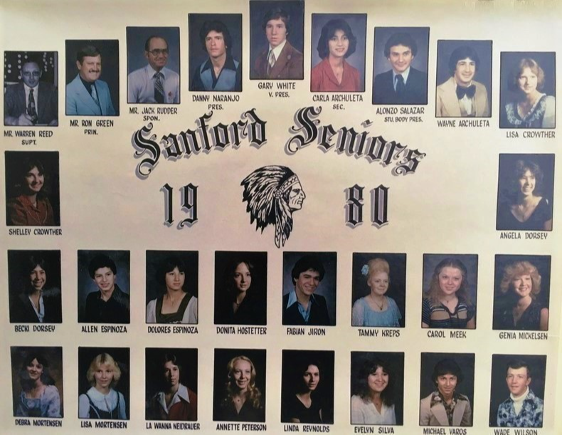a photo of the seniors from the class of 1980