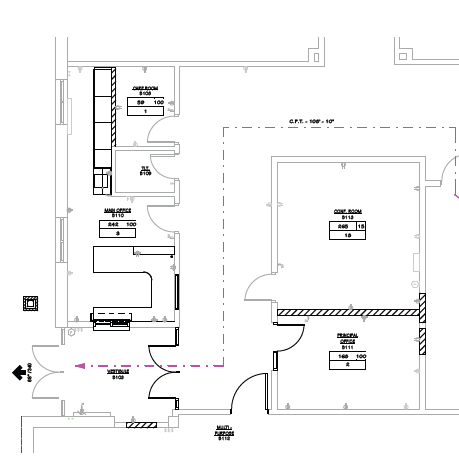 Bloomingdale Elementary Secure Entry floor plan