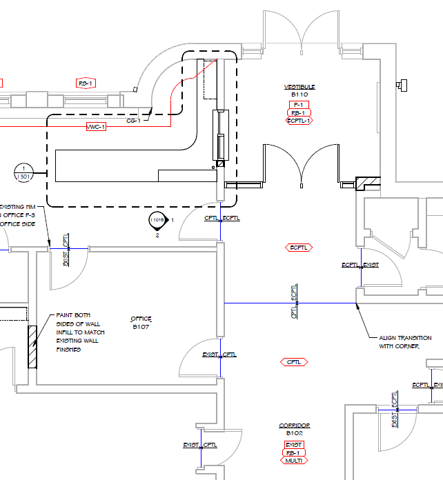 Pullman Elementary Secure Entry floor plan