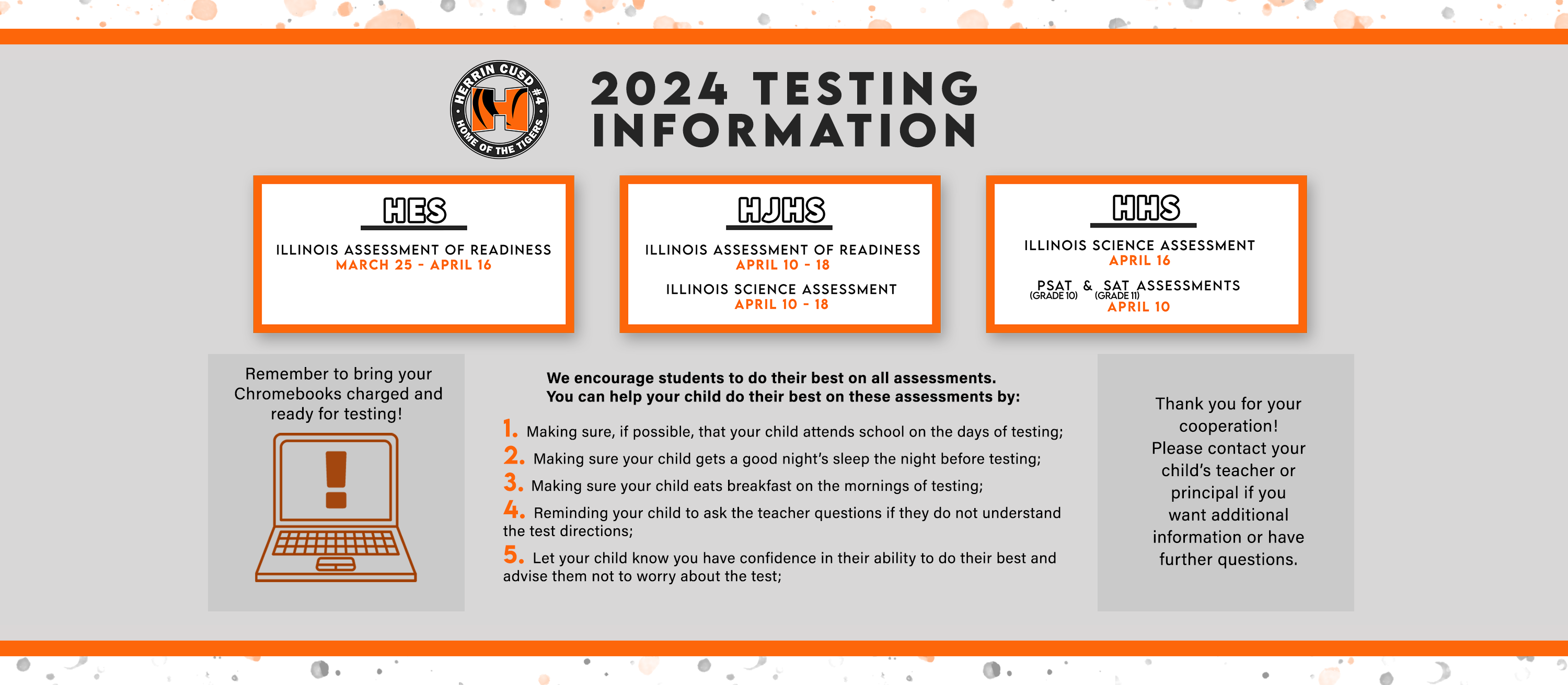 2024 Testing Information