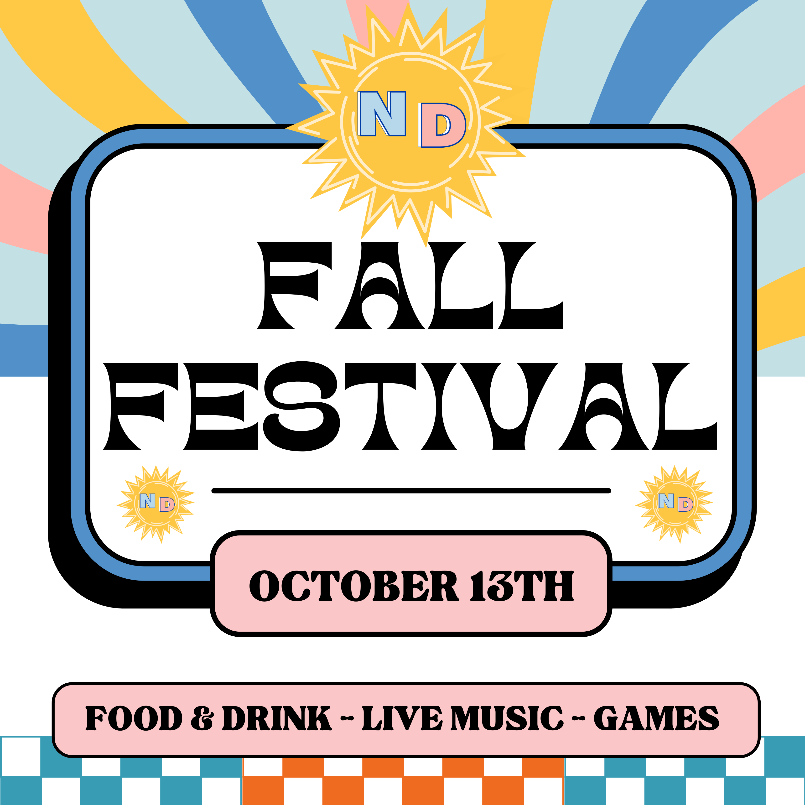 Join us on Sunday, October 13th for Notre Dame High School's 71st Annual Fall Festival!