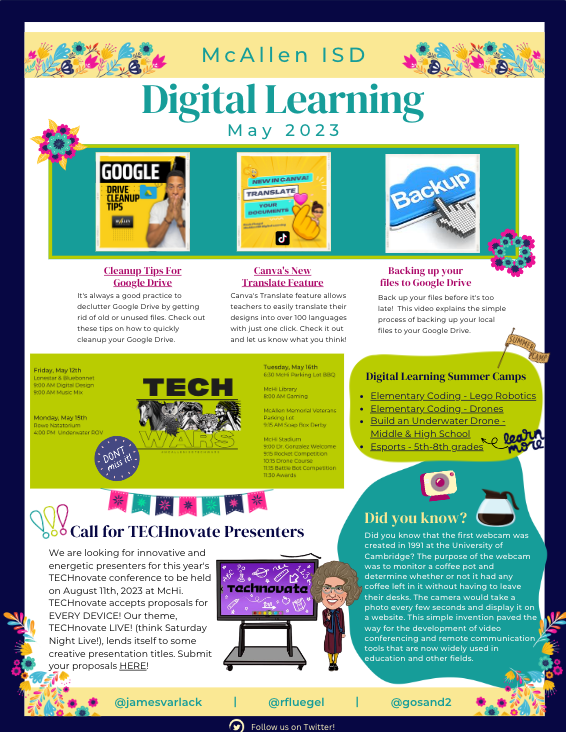 May 23 newsletter digital learning
