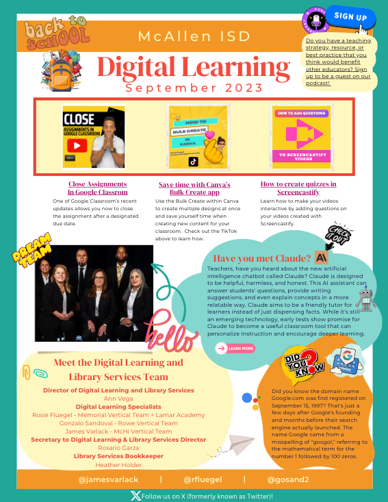 september newsletter digital learning