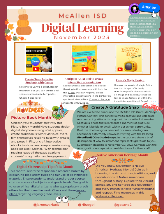 november newsletter digital learning