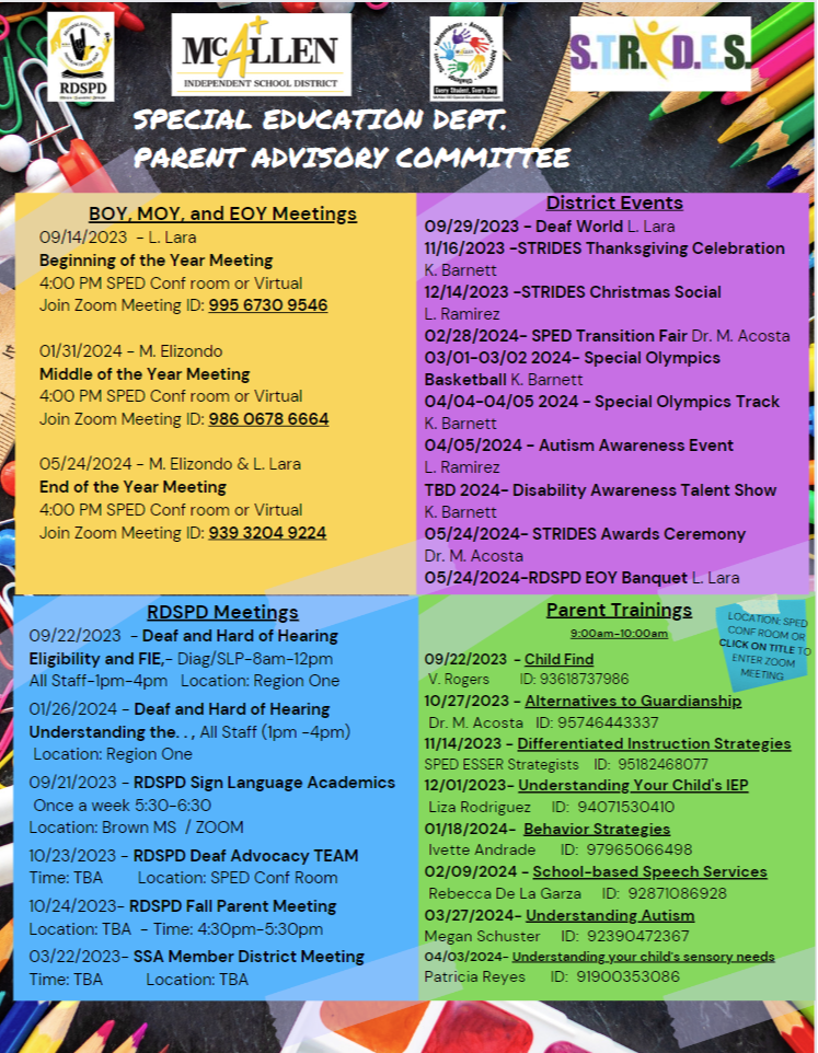 Special Education Events