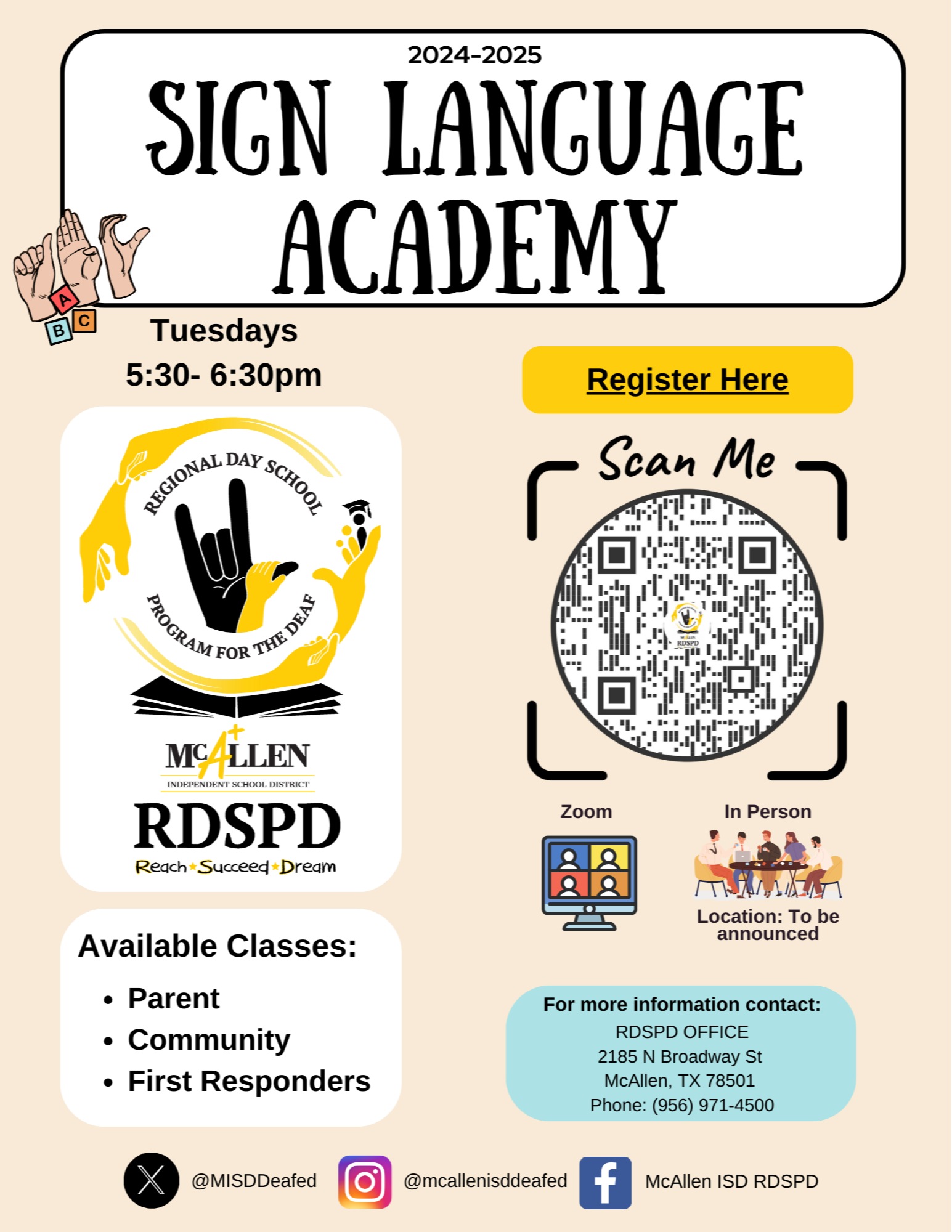 Sign Language Academy 2024-25