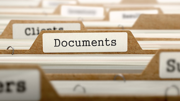 Stock photo of a file named Documents