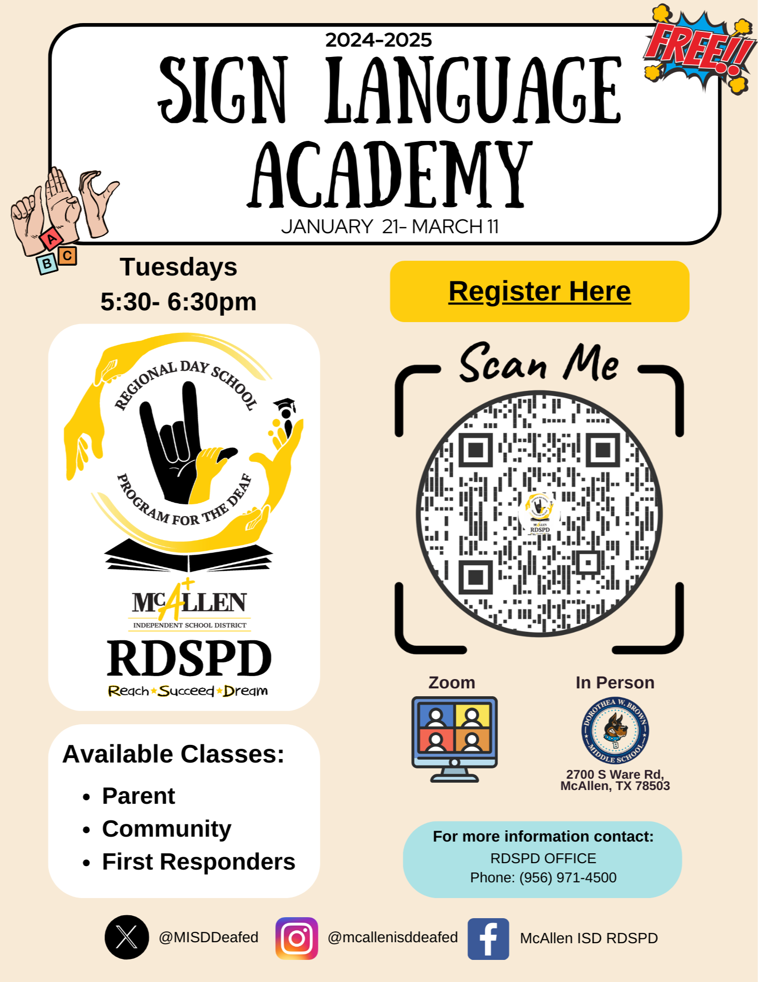 Sign Language Academy 2024-25