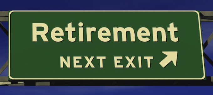 Retirement Exit Sign