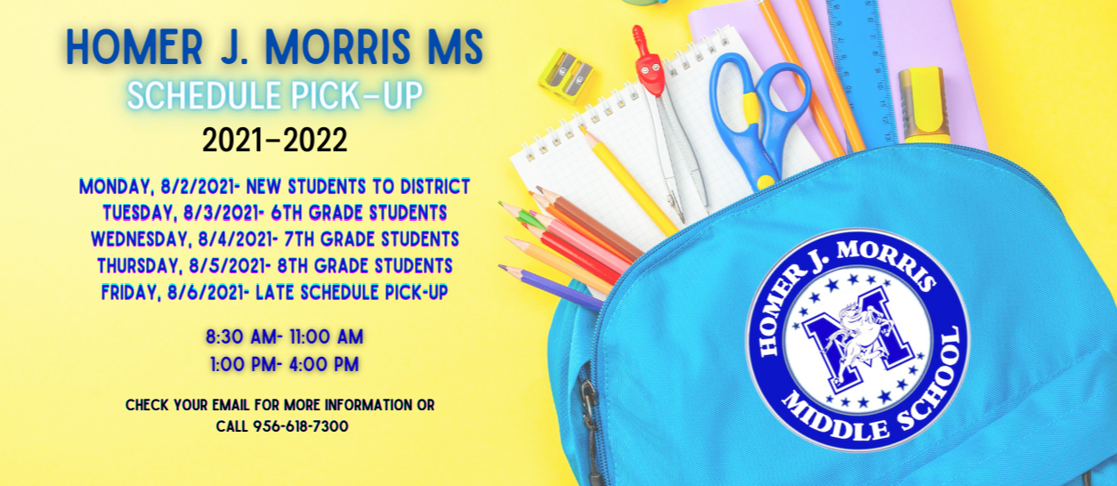 Morris MS Schedule Pick up