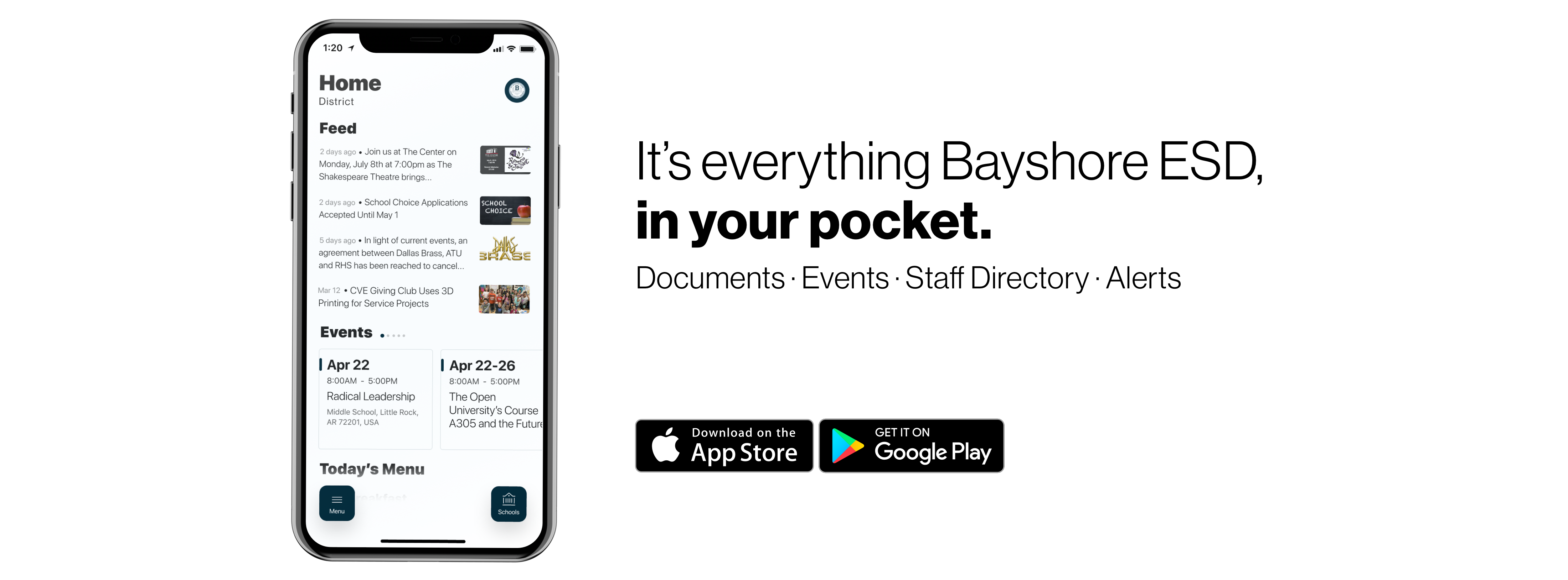 It's Everything Bayshore in your pocket.