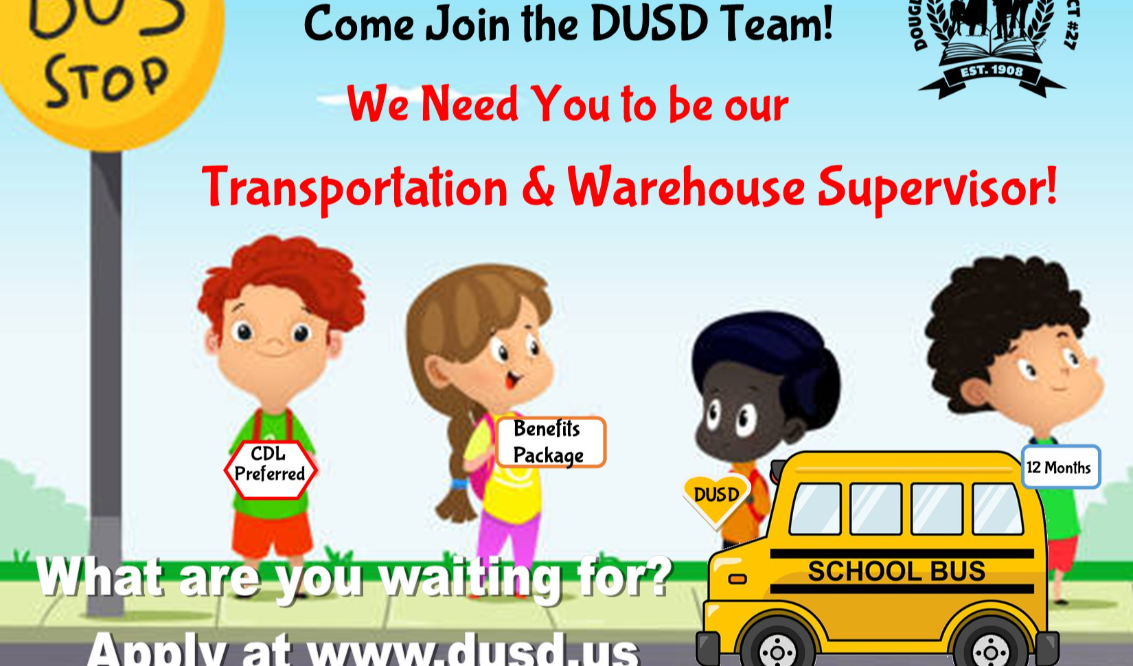 Transportation Supervisor Opening