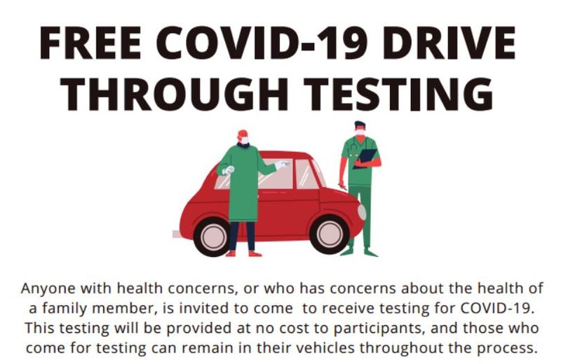 FREE COVID-19 DRIVE-THRU TESTING