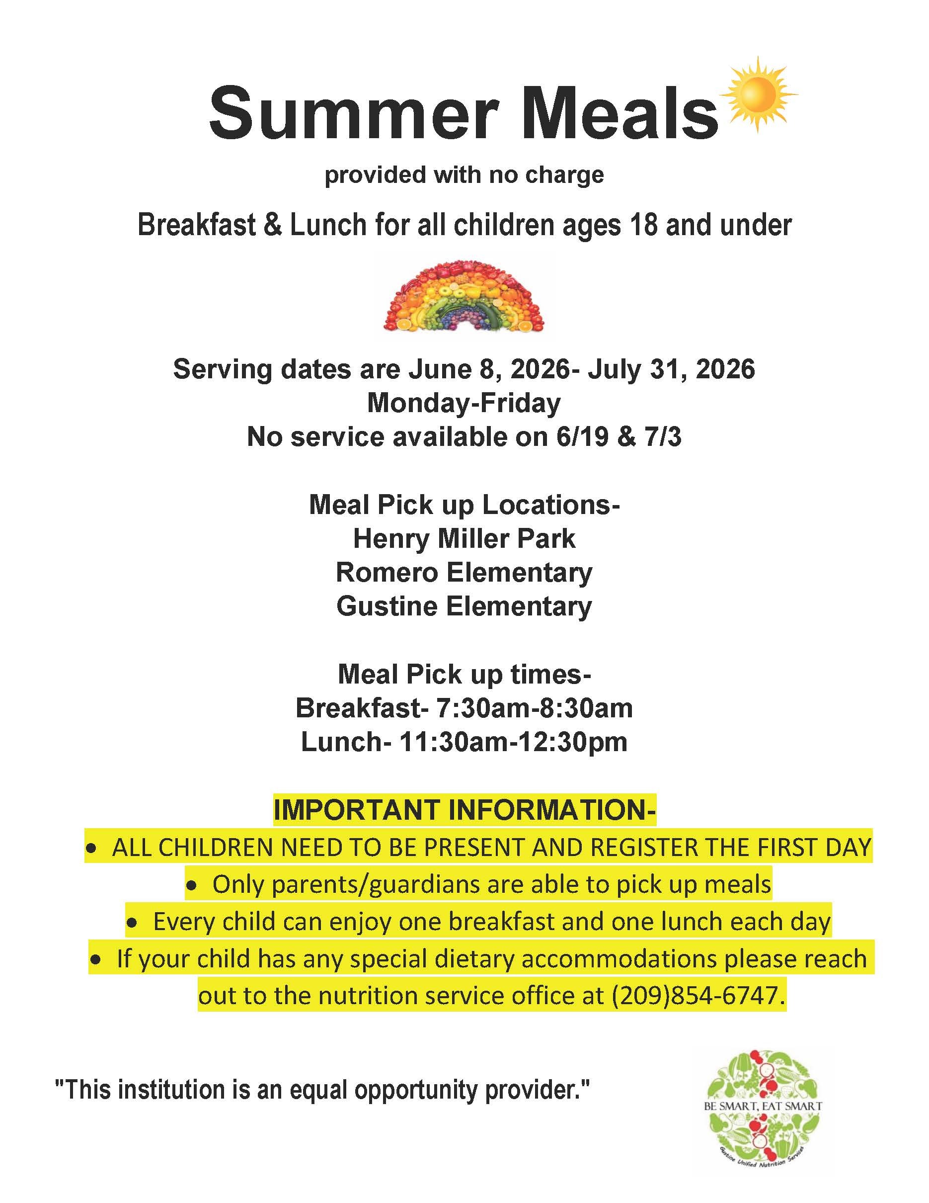 Summer Meals 2026