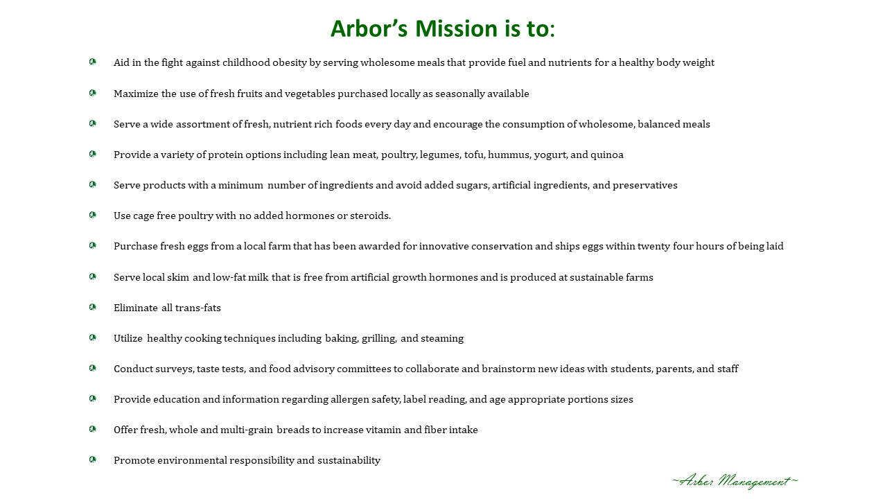 Arbors Mission