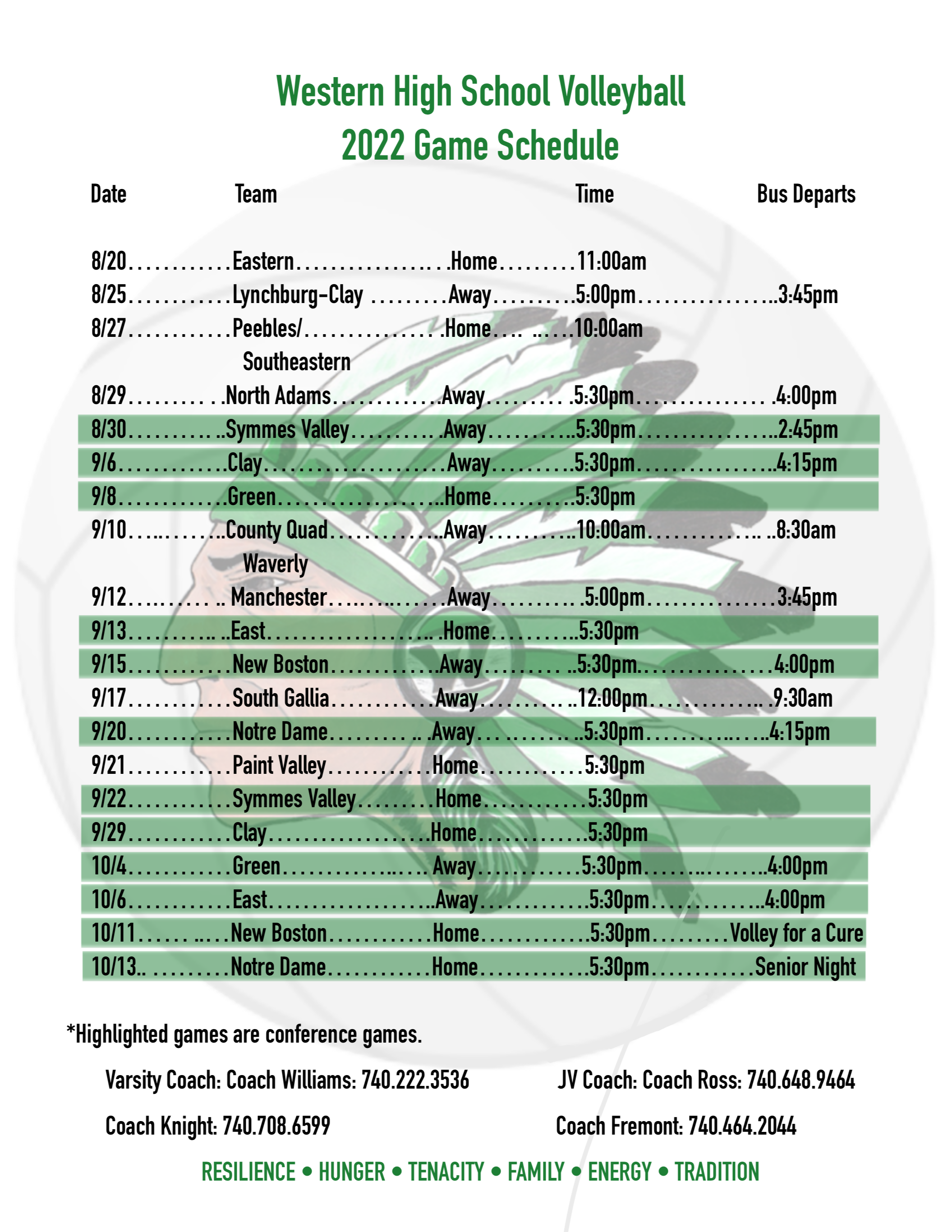 HS Schedule