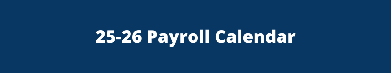 25-26 Payroll Calendar