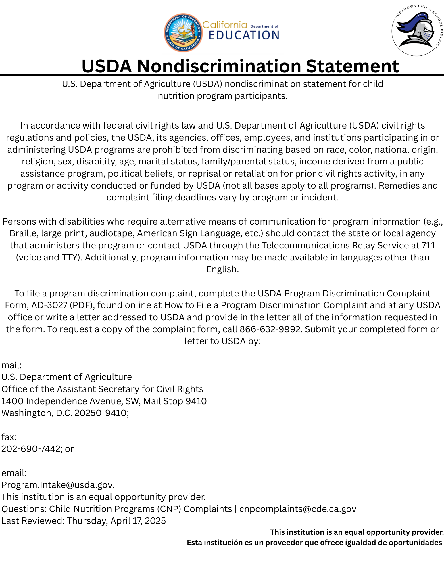 USDA