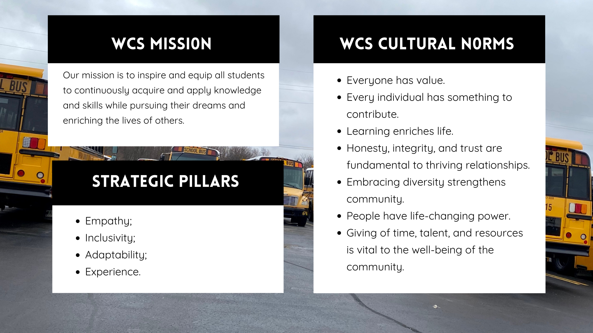 Cultural Norms and mission POSTER