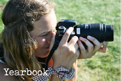 Yearbook: A student taking photos with a dslr camera