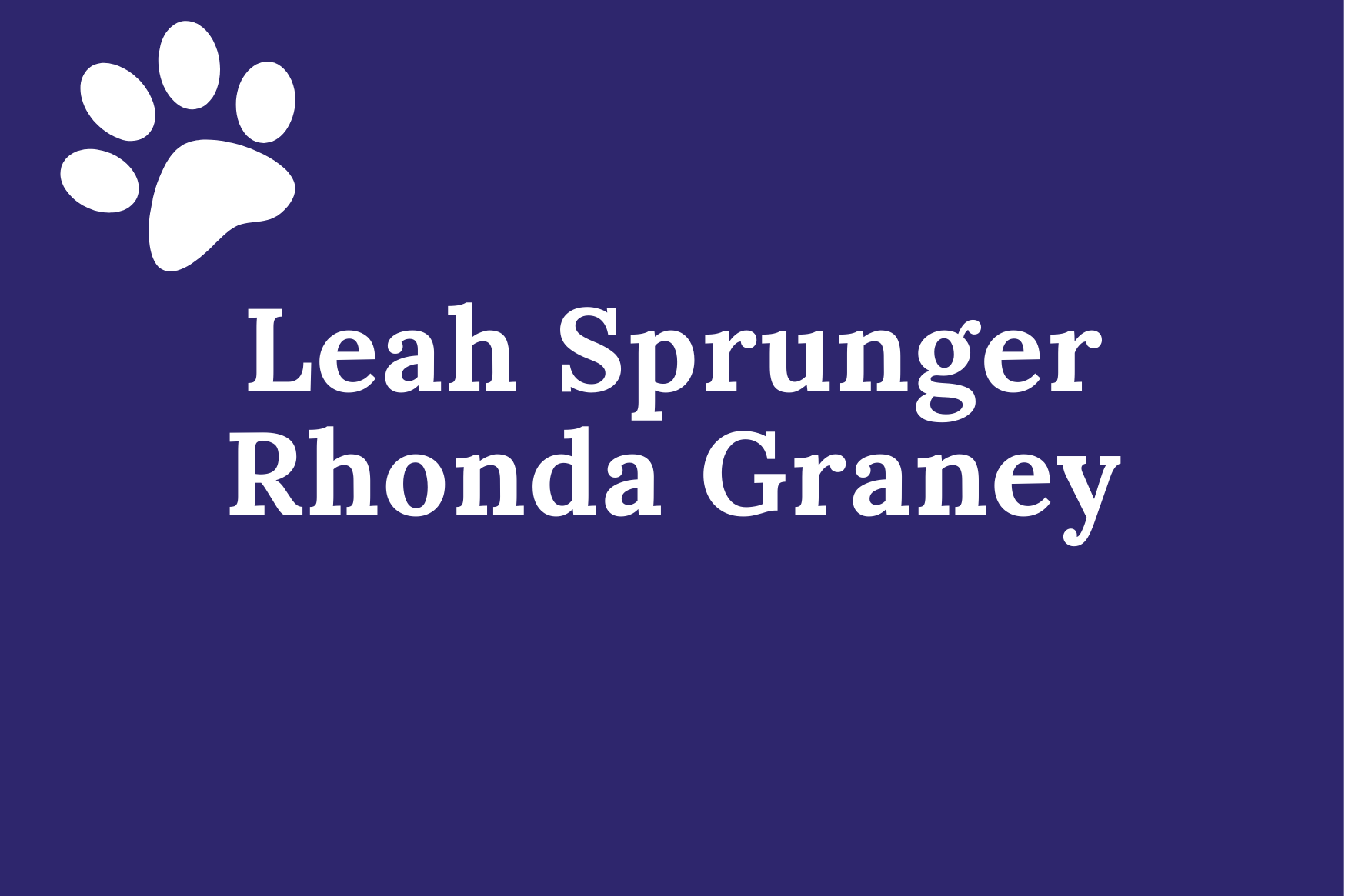 leah sprunger rhonda  graney
