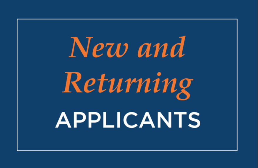 new and returning applicants