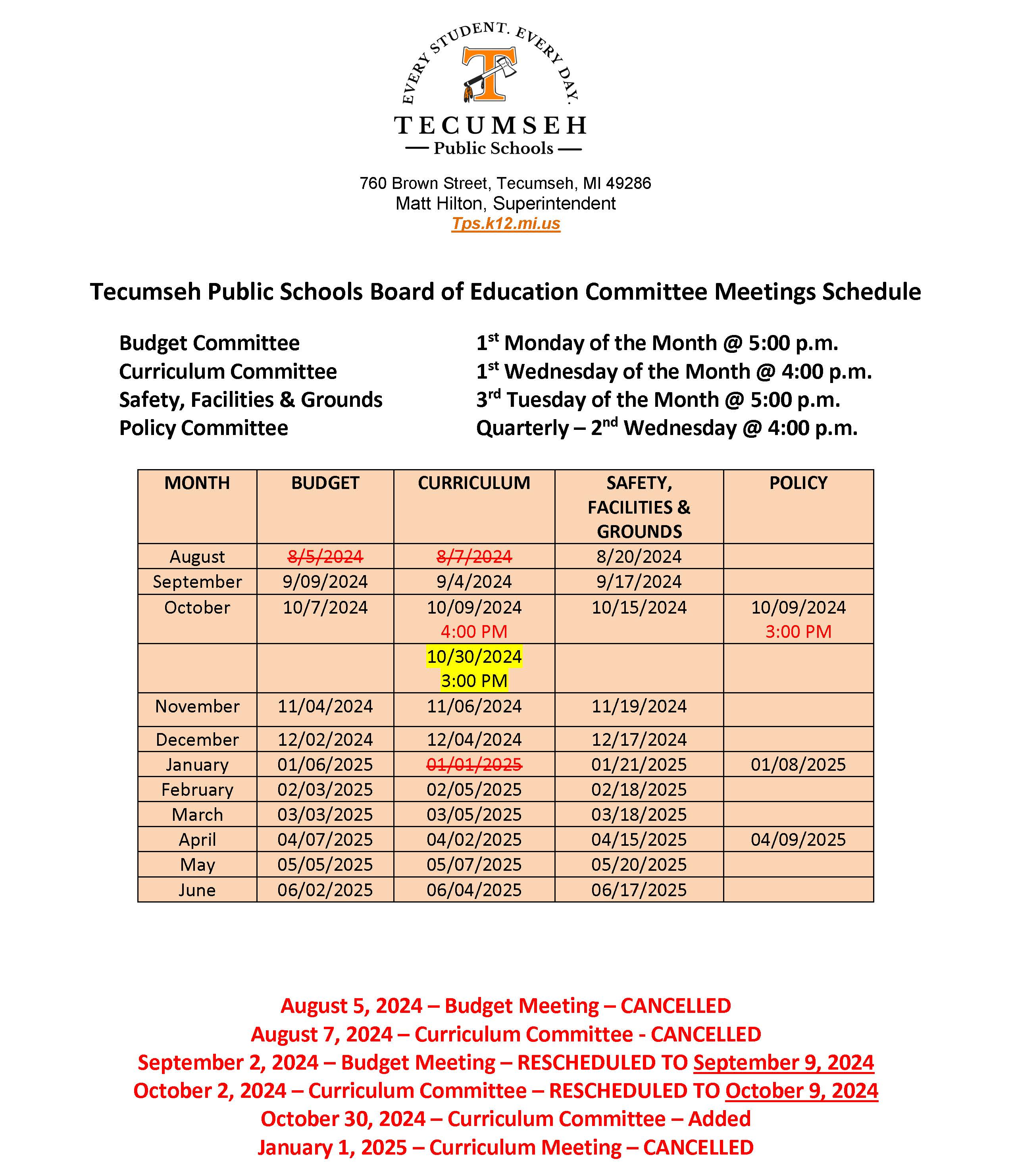 committee structure