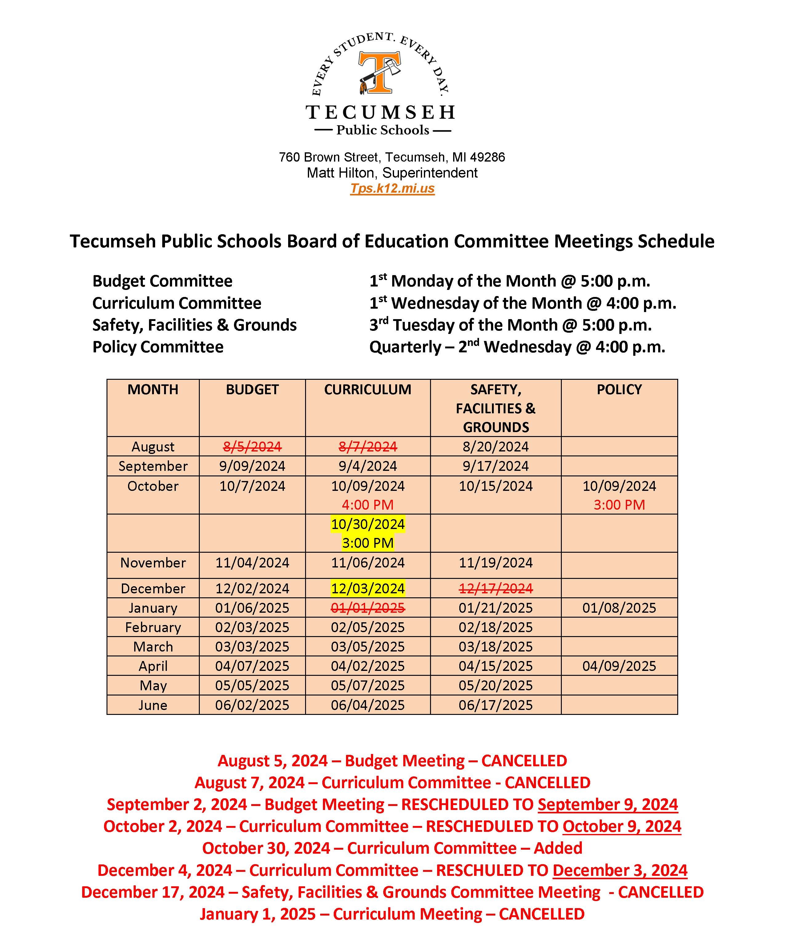 committee structure