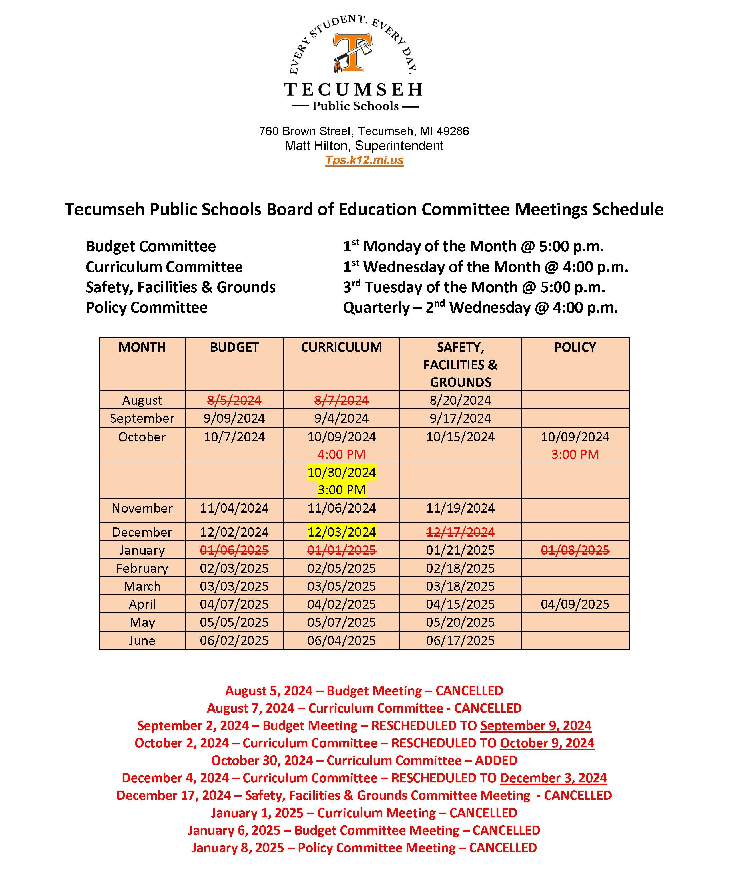 committee structure