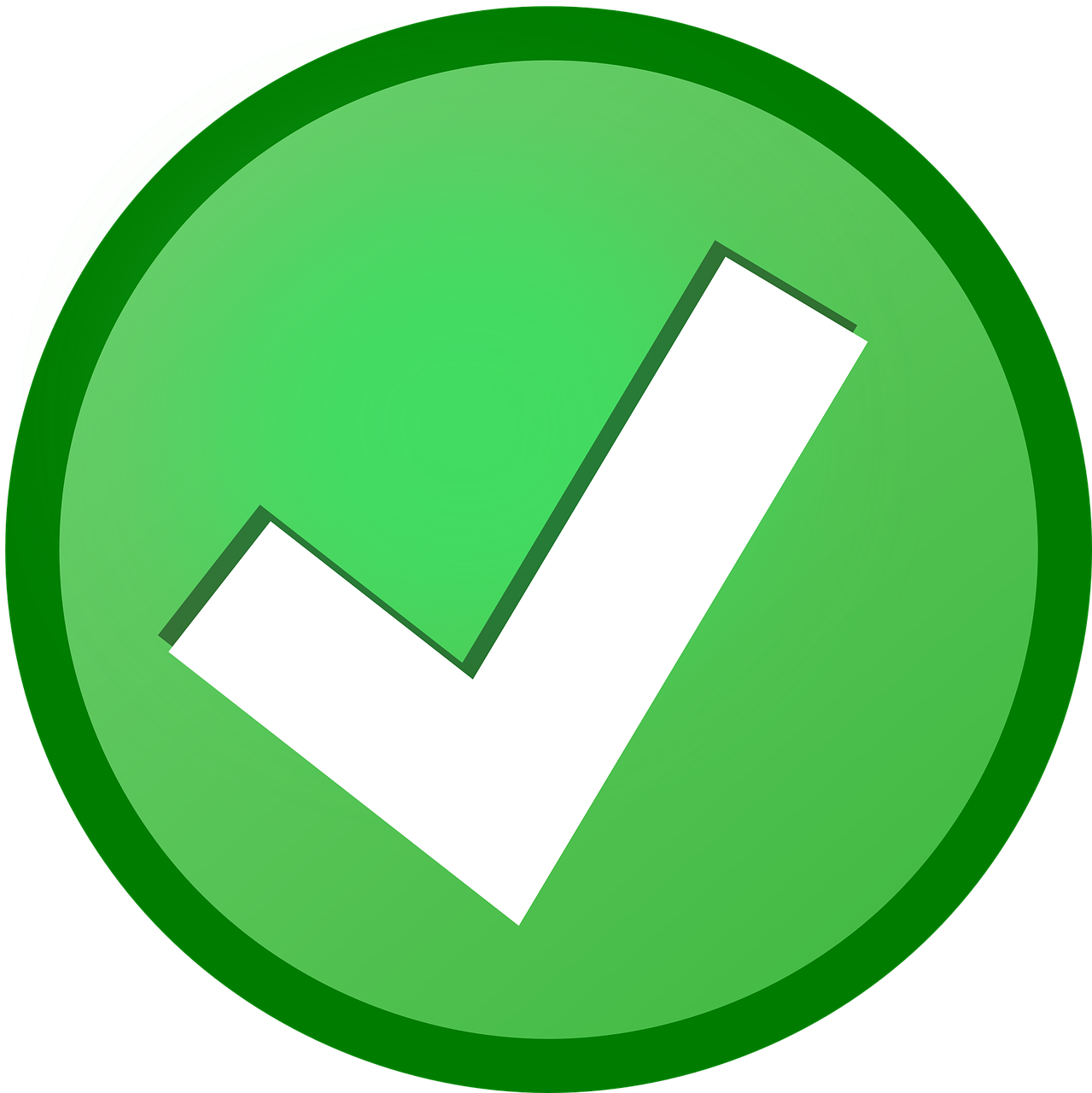 Green check mark