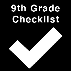 9th Grade Checklist with checkmark