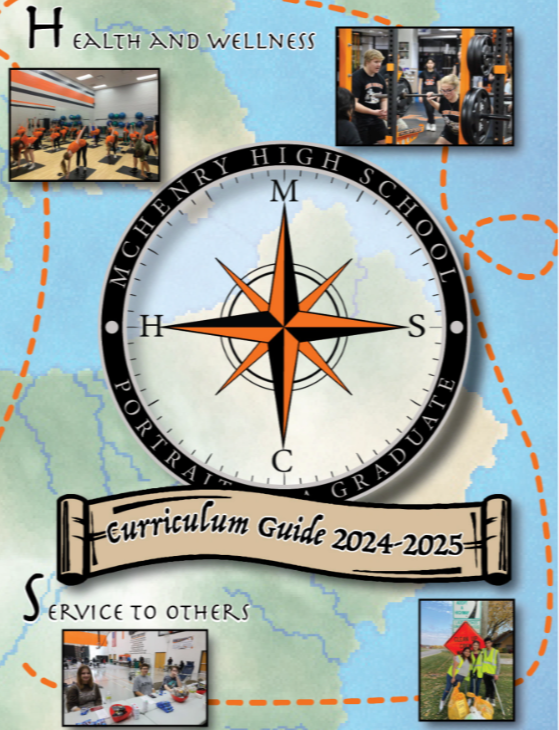 Cover of Curriculum Guide 2024-2025 with compass