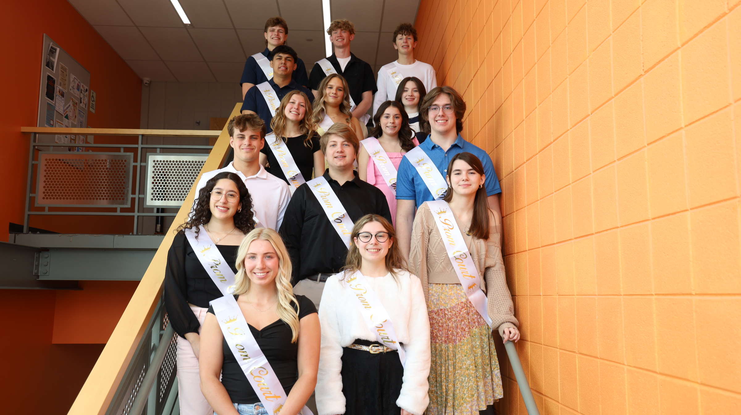 Prom court posed together