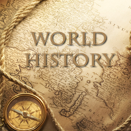 World History with a map and a compass
