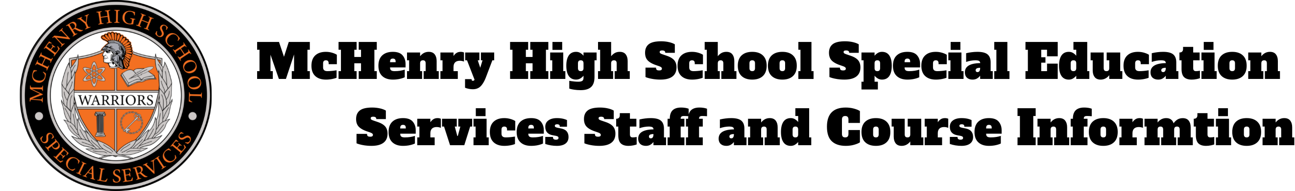 McHenry High School Special Education  Services Staff and Course Information