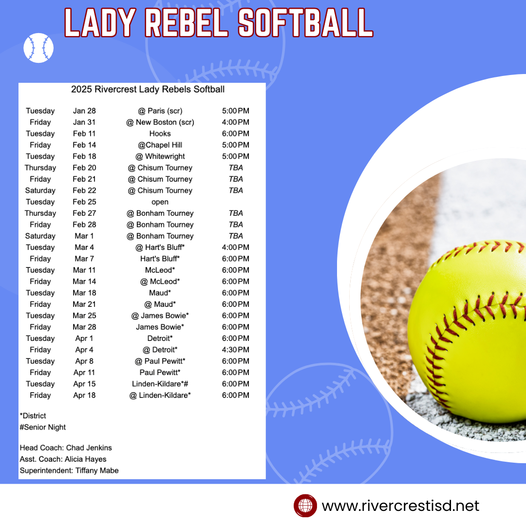 Softball Schedule