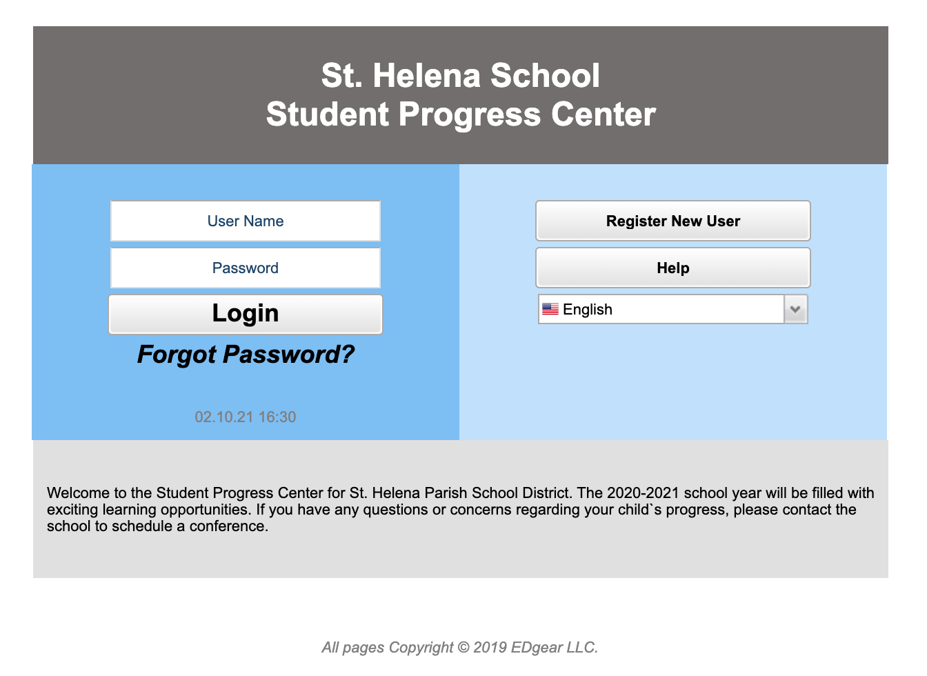 Update Student Information via Student Progress Center