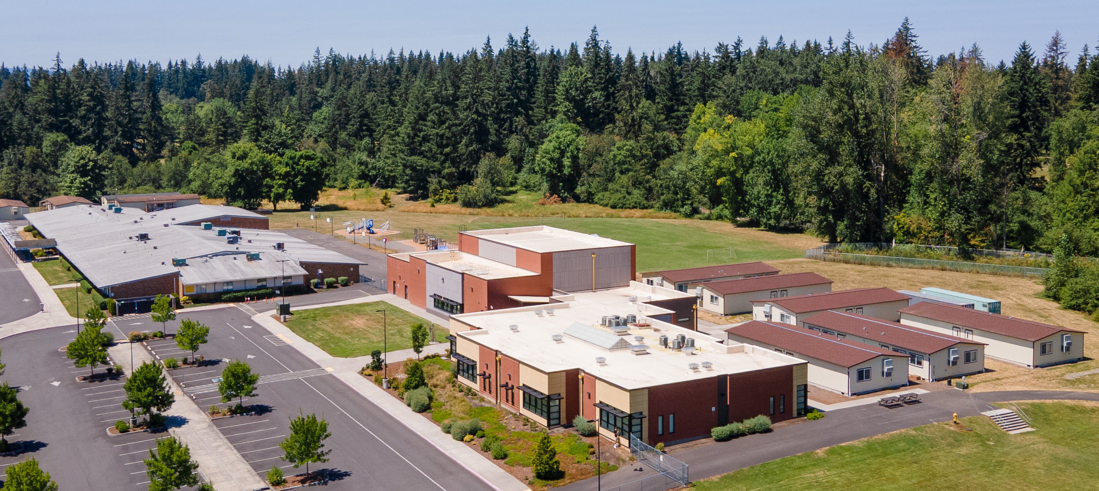 aerial of buildings