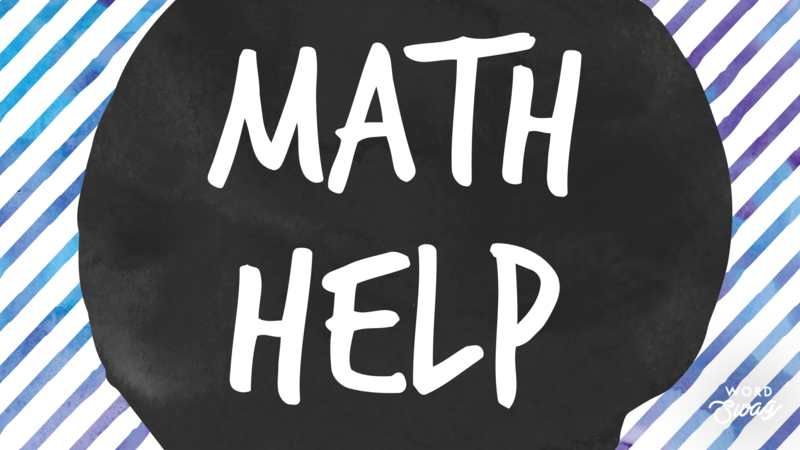MATH HELP