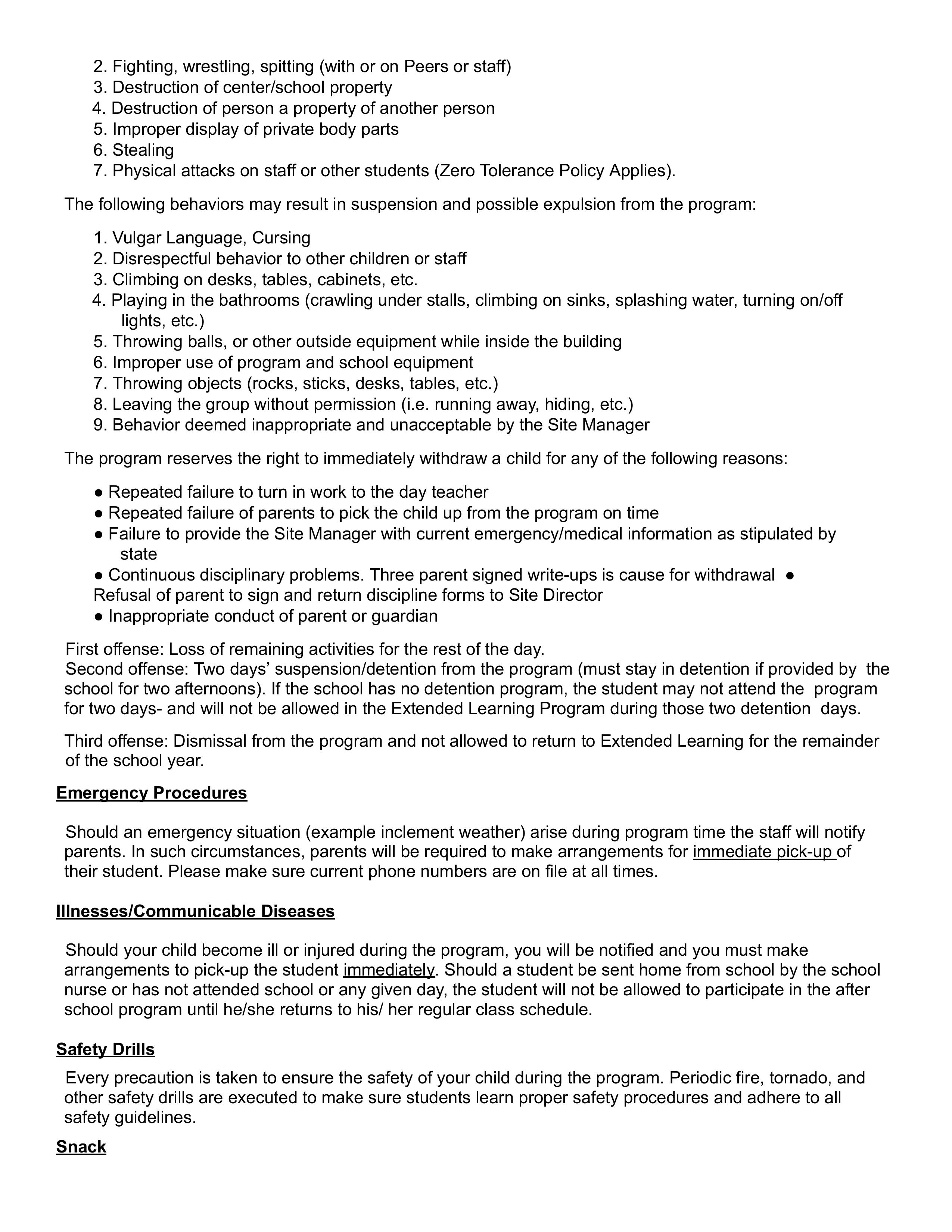 Parent Handbook Page 4