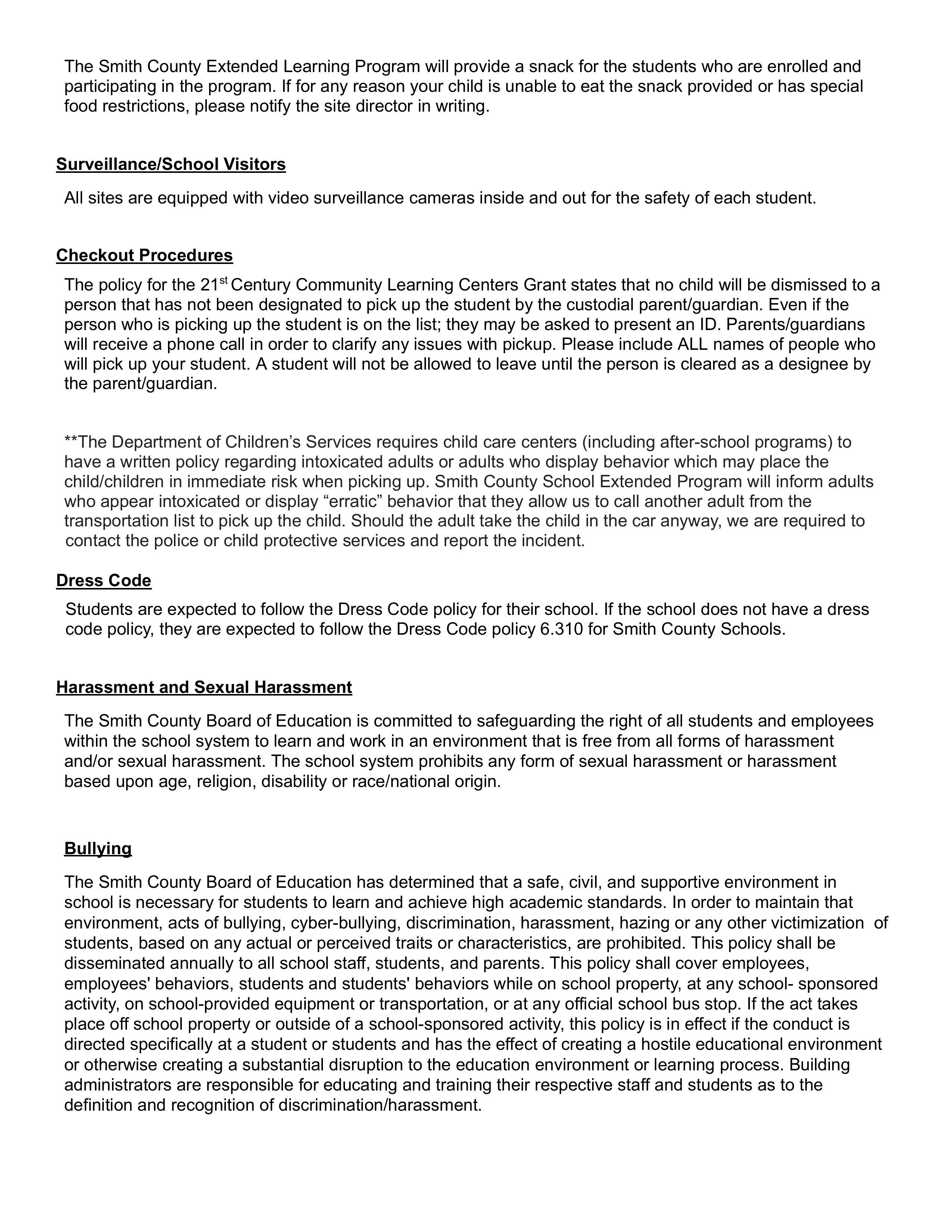 Parent Handbook Page  5