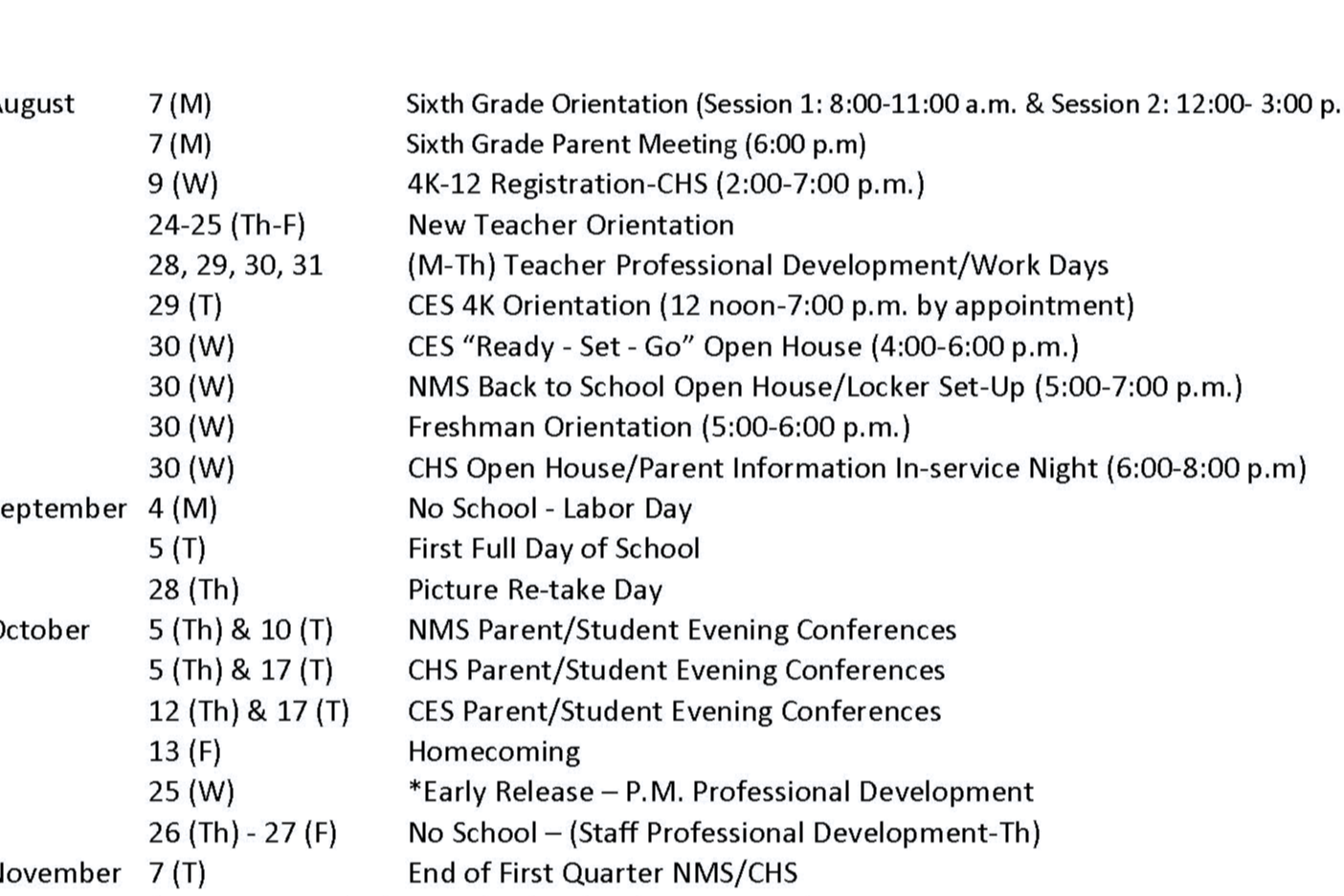 Key Dates Calendar 23-24 