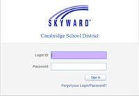 Skyward Family Access Screen