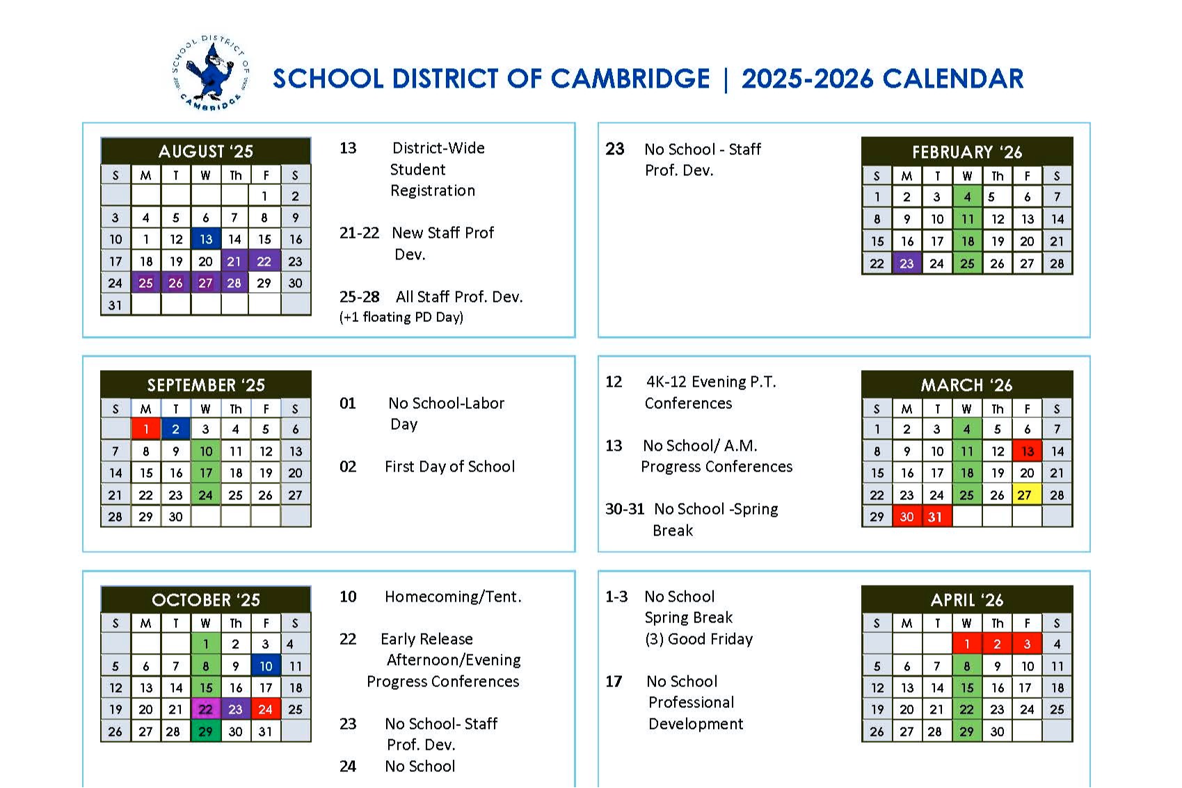 2025-2026 Calendar