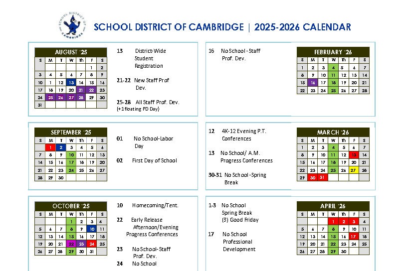 2025-2026 Calendar