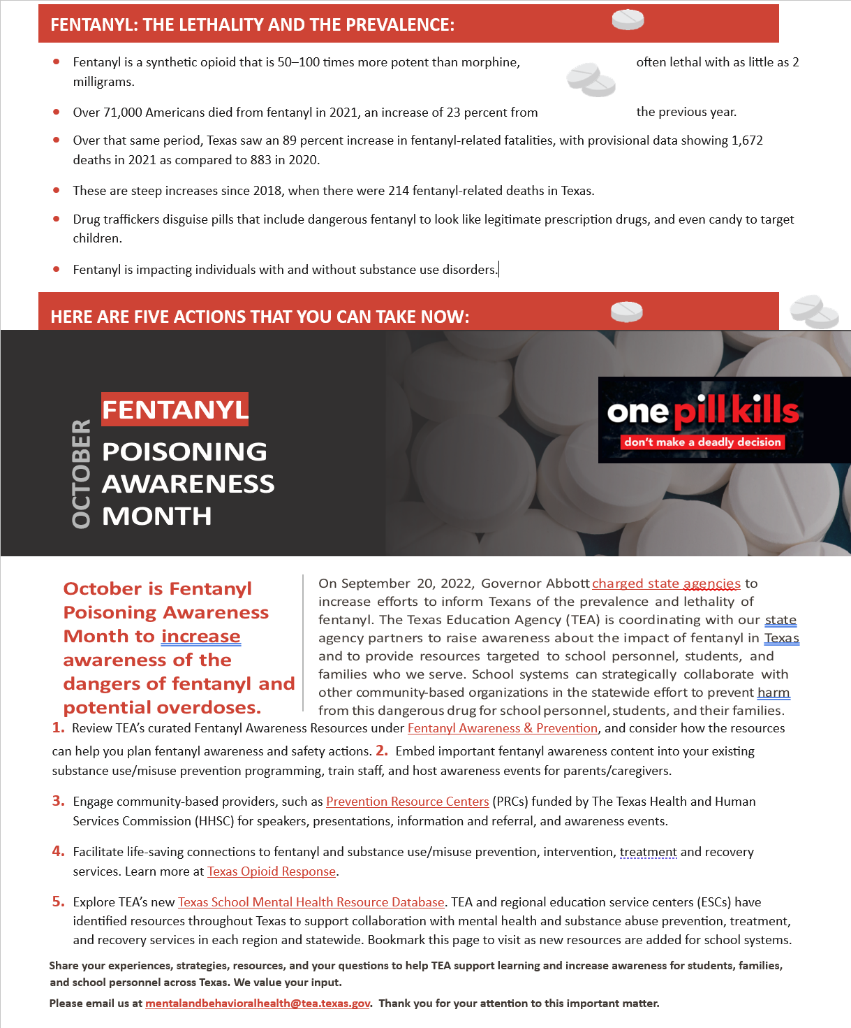 Fentanyl One Pager