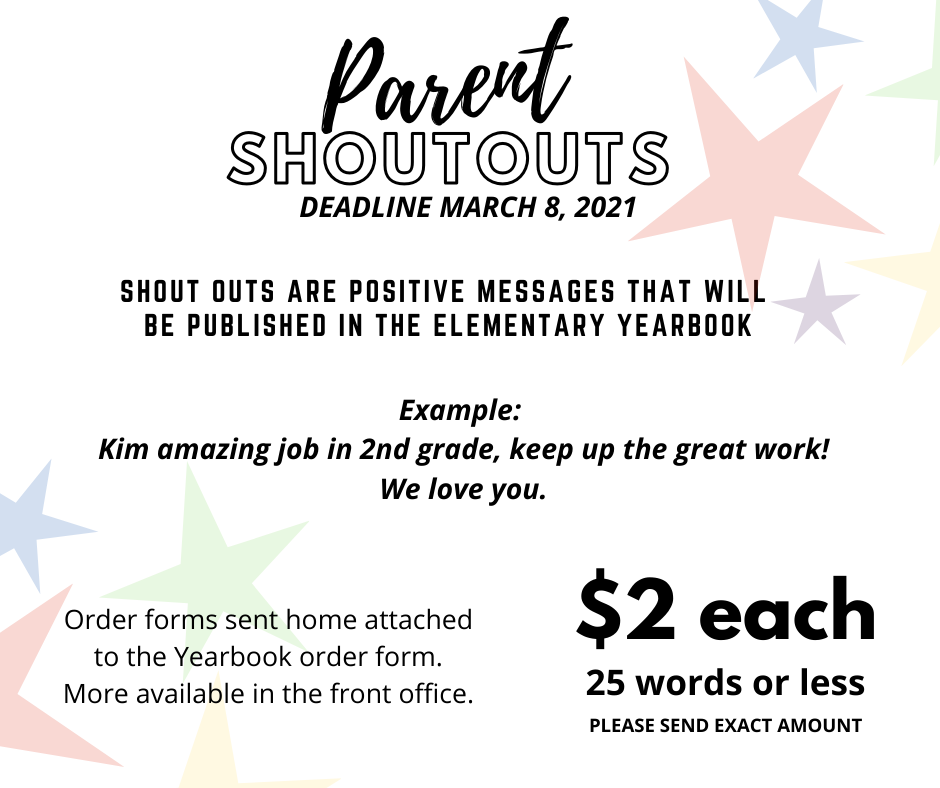 Parent Shout Outs
