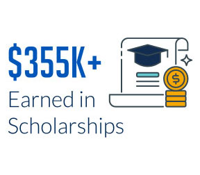 $355K in scholarships