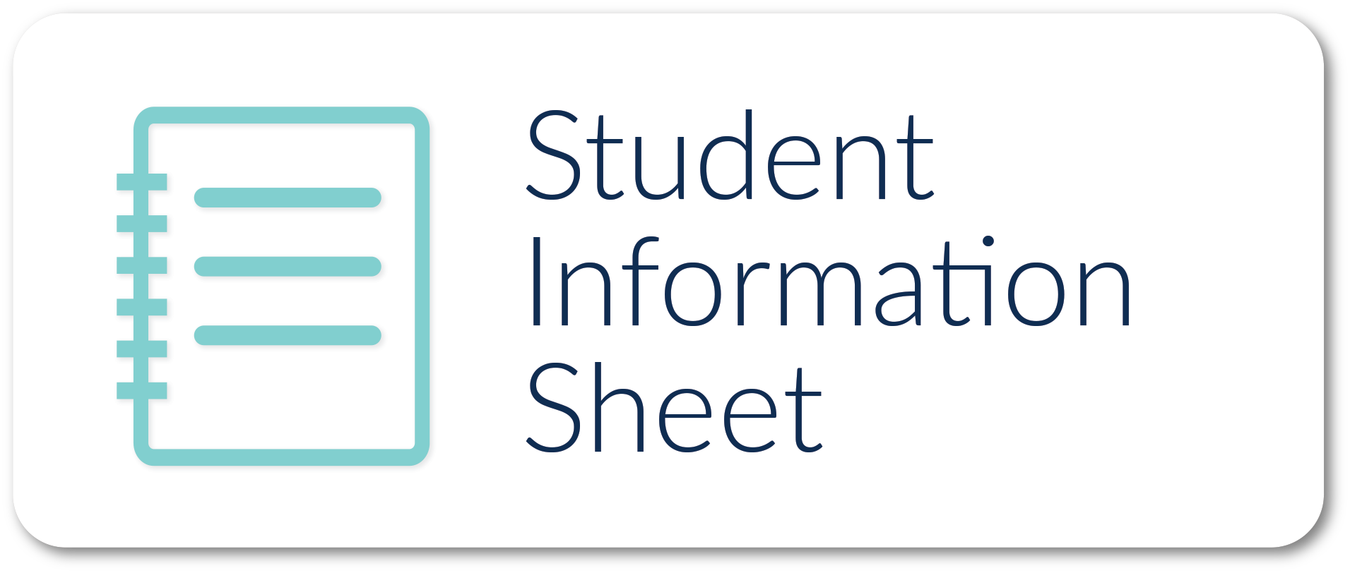 Student Info Button