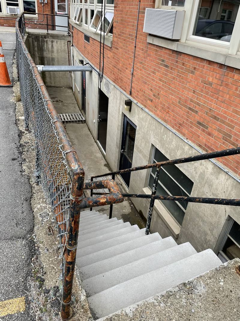 CV basement access stairwell